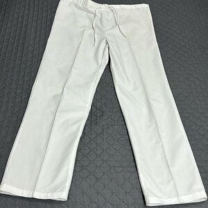 White doctor or nurse pants, white, adjustable, size M